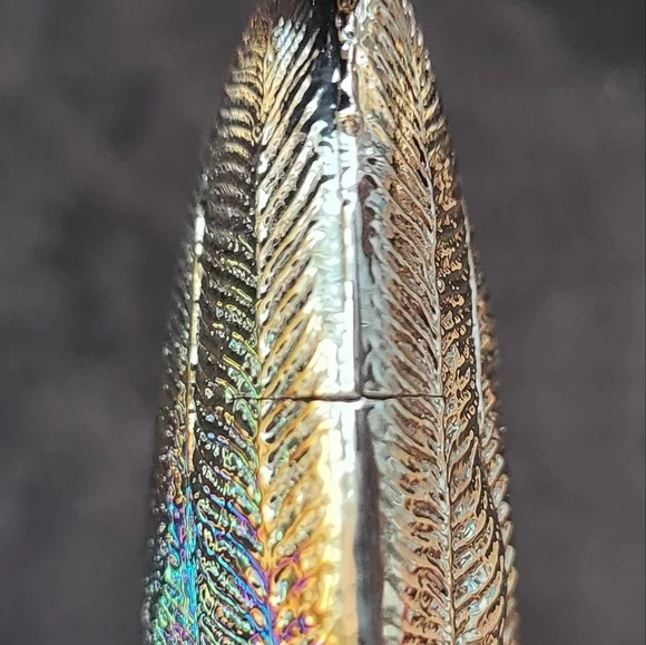 Hen On Nest Carnival Glass Oil Slick - Picture 7 of 8